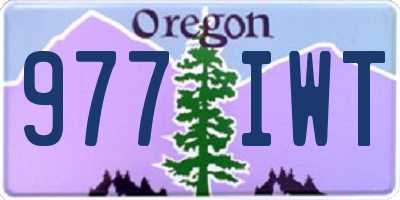 OR license plate 977IWT