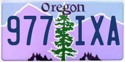 OR license plate 977IXA