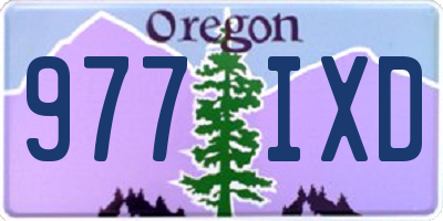 OR license plate 977IXD