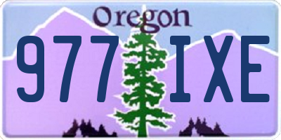 OR license plate 977IXE