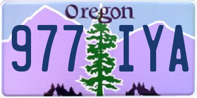 OR license plate 977IYA