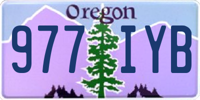 OR license plate 977IYB