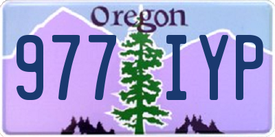 OR license plate 977IYP