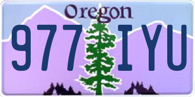 OR license plate 977IYU