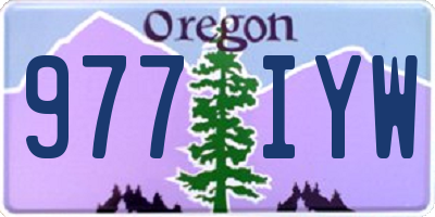 OR license plate 977IYW