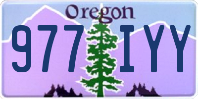 OR license plate 977IYY