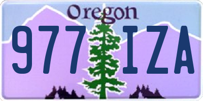 OR license plate 977IZA
