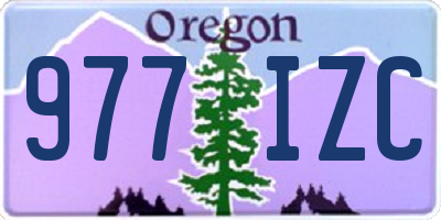 OR license plate 977IZC