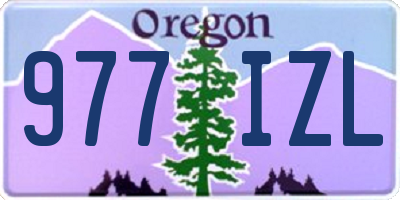 OR license plate 977IZL