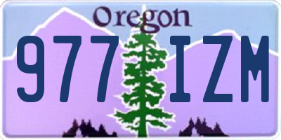 OR license plate 977IZM