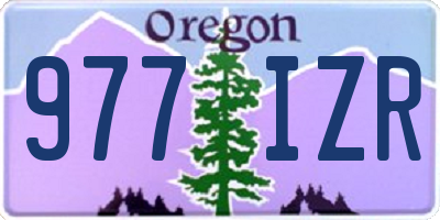 OR license plate 977IZR