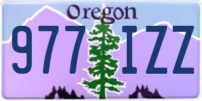 OR license plate 977IZZ