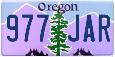 OR license plate 977JAR
