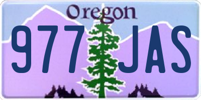 OR license plate 977JAS