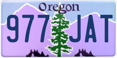 OR license plate 977JAT