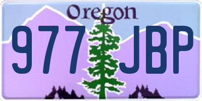 OR license plate 977JBP