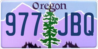 OR license plate 977JBQ