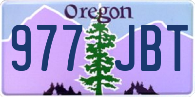 OR license plate 977JBT