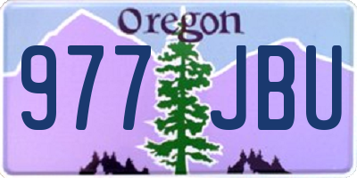 OR license plate 977JBU