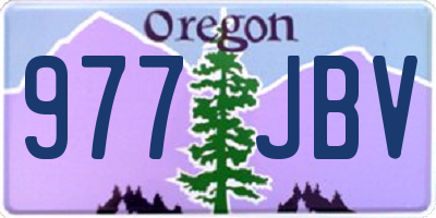 OR license plate 977JBV