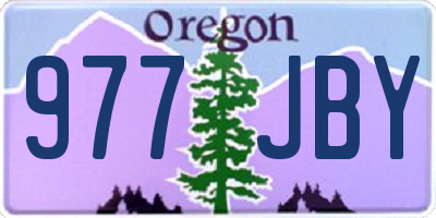 OR license plate 977JBY