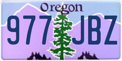 OR license plate 977JBZ