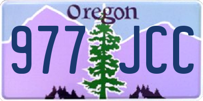OR license plate 977JCC
