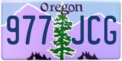 OR license plate 977JCG