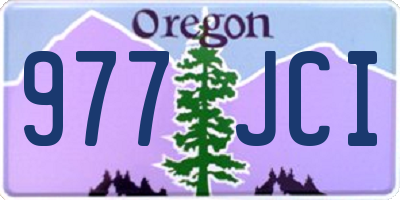OR license plate 977JCI