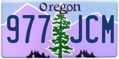 OR license plate 977JCM
