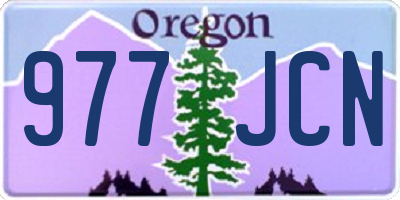 OR license plate 977JCN