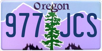 OR license plate 977JCS