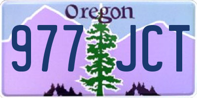 OR license plate 977JCT