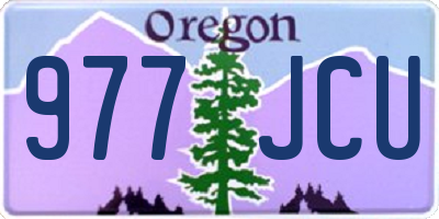 OR license plate 977JCU