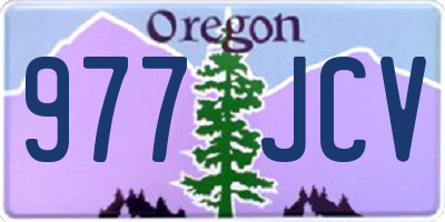 OR license plate 977JCV