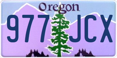 OR license plate 977JCX