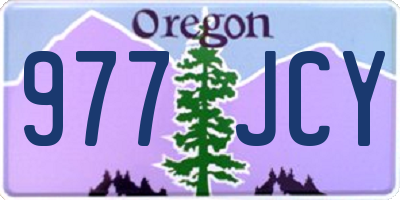 OR license plate 977JCY