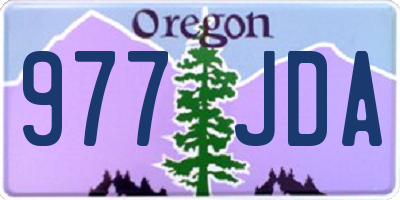 OR license plate 977JDA