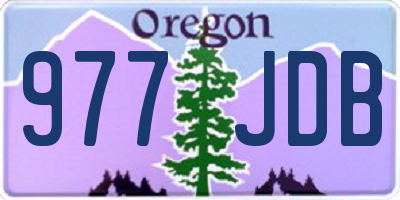 OR license plate 977JDB