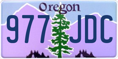 OR license plate 977JDC