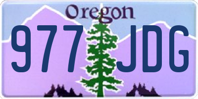 OR license plate 977JDG