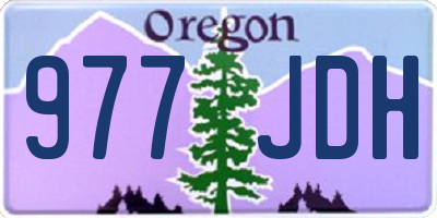 OR license plate 977JDH