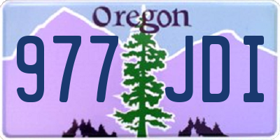 OR license plate 977JDI