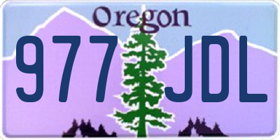 OR license plate 977JDL