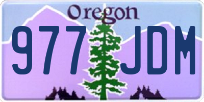 OR license plate 977JDM