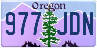 OR license plate 977JDN