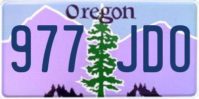 OR license plate 977JDO