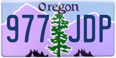 OR license plate 977JDP