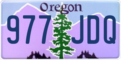 OR license plate 977JDQ