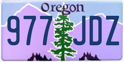 OR license plate 977JDZ